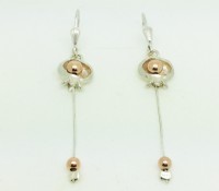 עגילי חרוז רימון