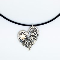 שרשרת "שימני כחותם על לבך" (צורת לב)