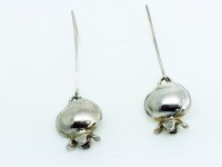 עגילי רימון כסוף