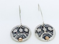 עגילי מטבע שלום